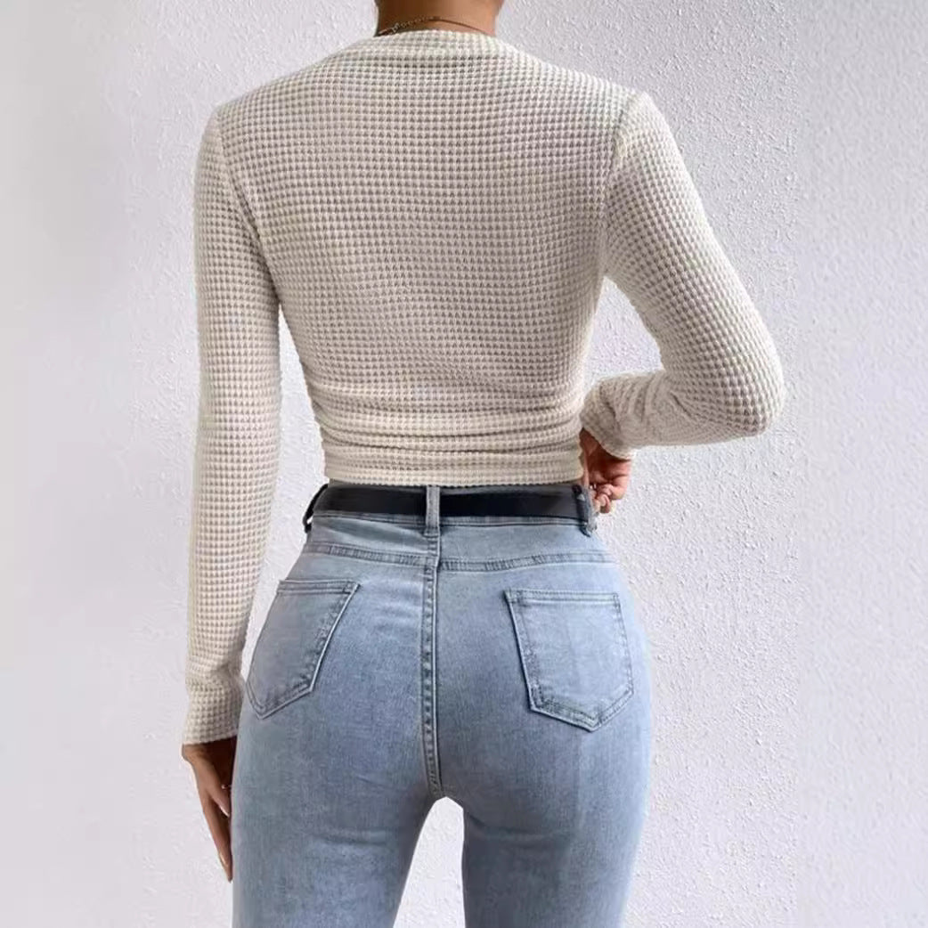 Darcy | Long Sleeve Crop Top