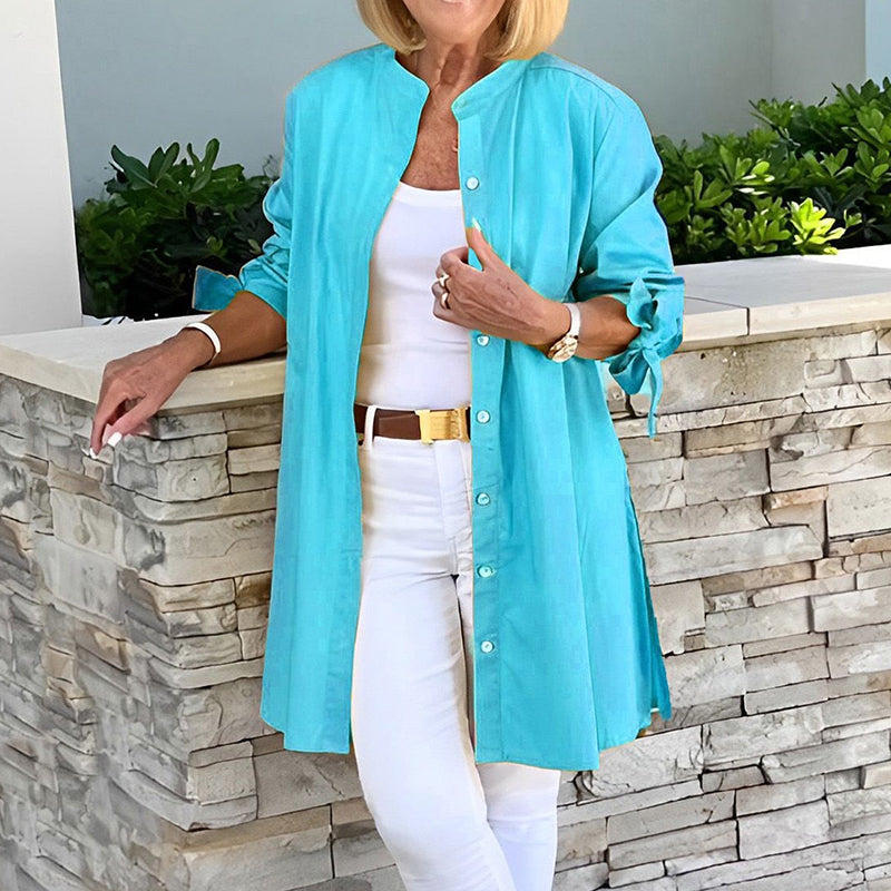 Aria | Tunic Shirt With Front button