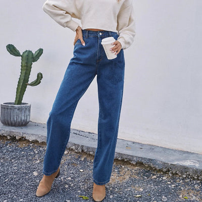 Daria | Dark High Waisted Mom Jeans