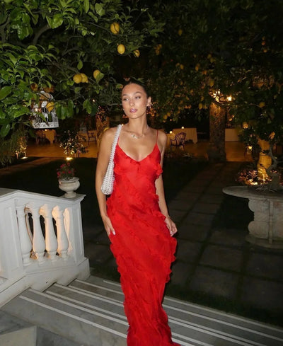 Mara | Off-Shoulder Maxi Dress for Women - Elegant Backless Long Dress 1