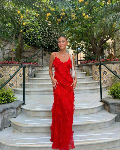 Mara | Off-Shoulder Maxi Dress for Women - Elegant Backless Long Dress 4