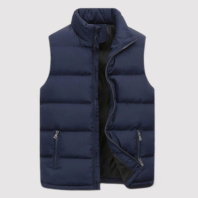 Alexander | Elegant Warm & Slim Fit Stand Collar Vest