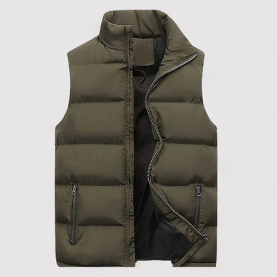 Alexander | Elegant Warm & Slim Fit Stand Collar Vest