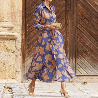 Charli | Elegant V-Neck Long Sleeve Maxi Dress