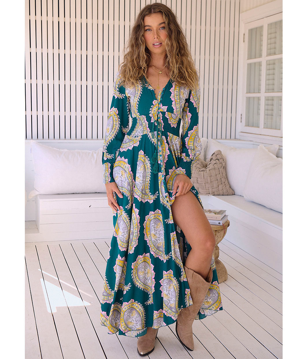 Grace | Long Sleeve Maxi Dress