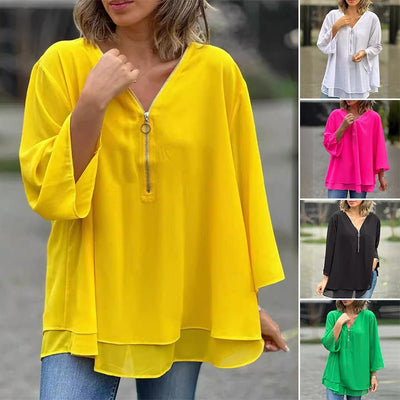 Aria | Chiffon Blouse for Women - Elegant Summer Top 2