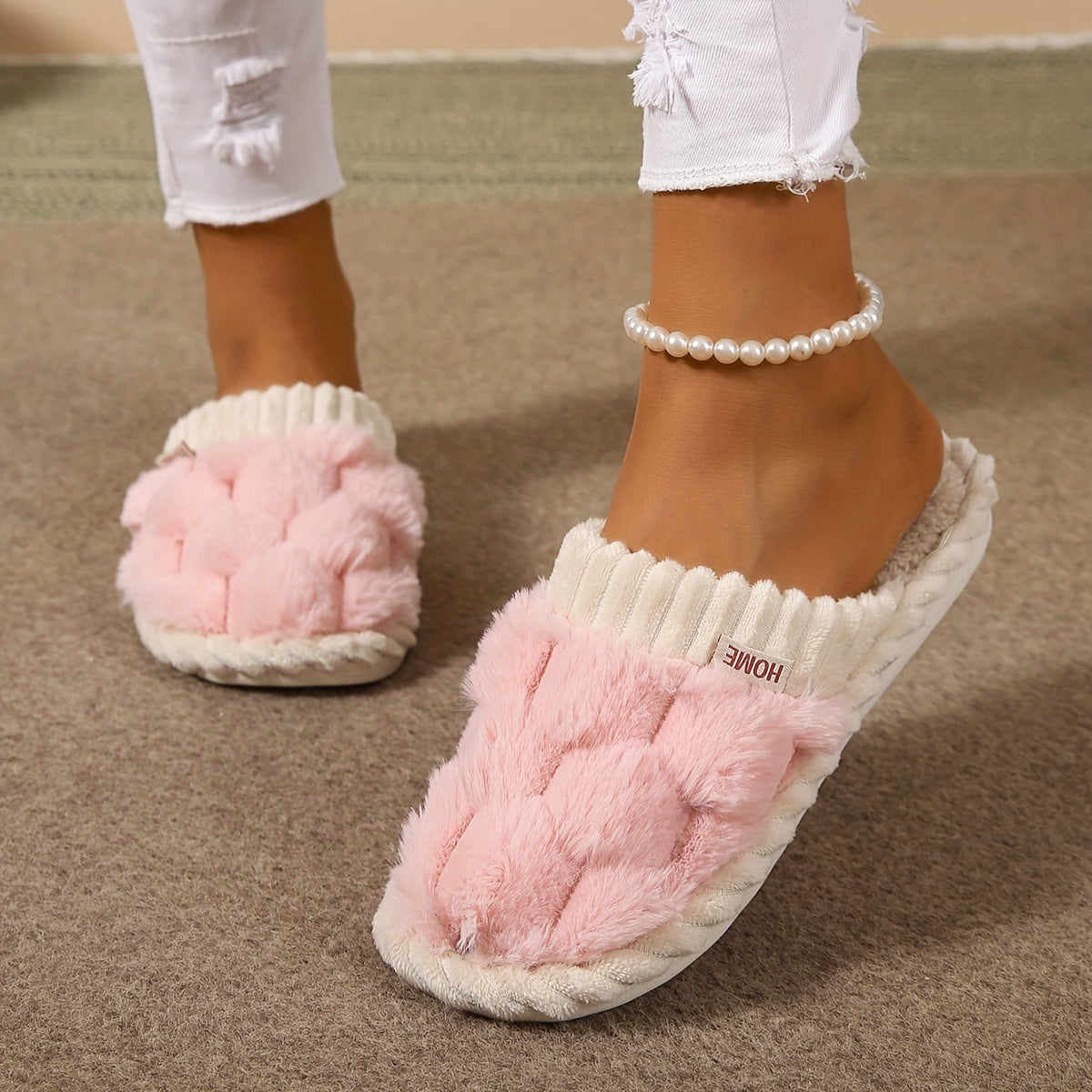 Francesca | Soft winter non-slip sole slippers