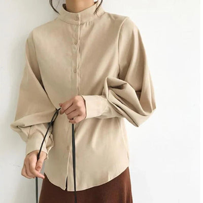 Franziska | Comfortable elegant puff sleeve blouse