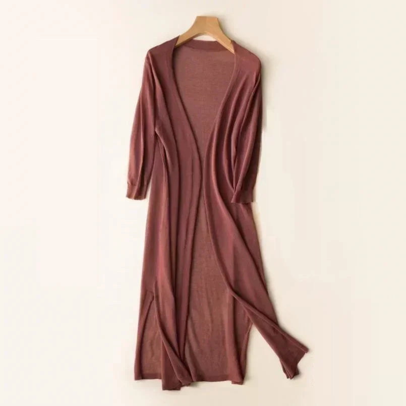 Lina | Elegant Lightweight Long Cardigan