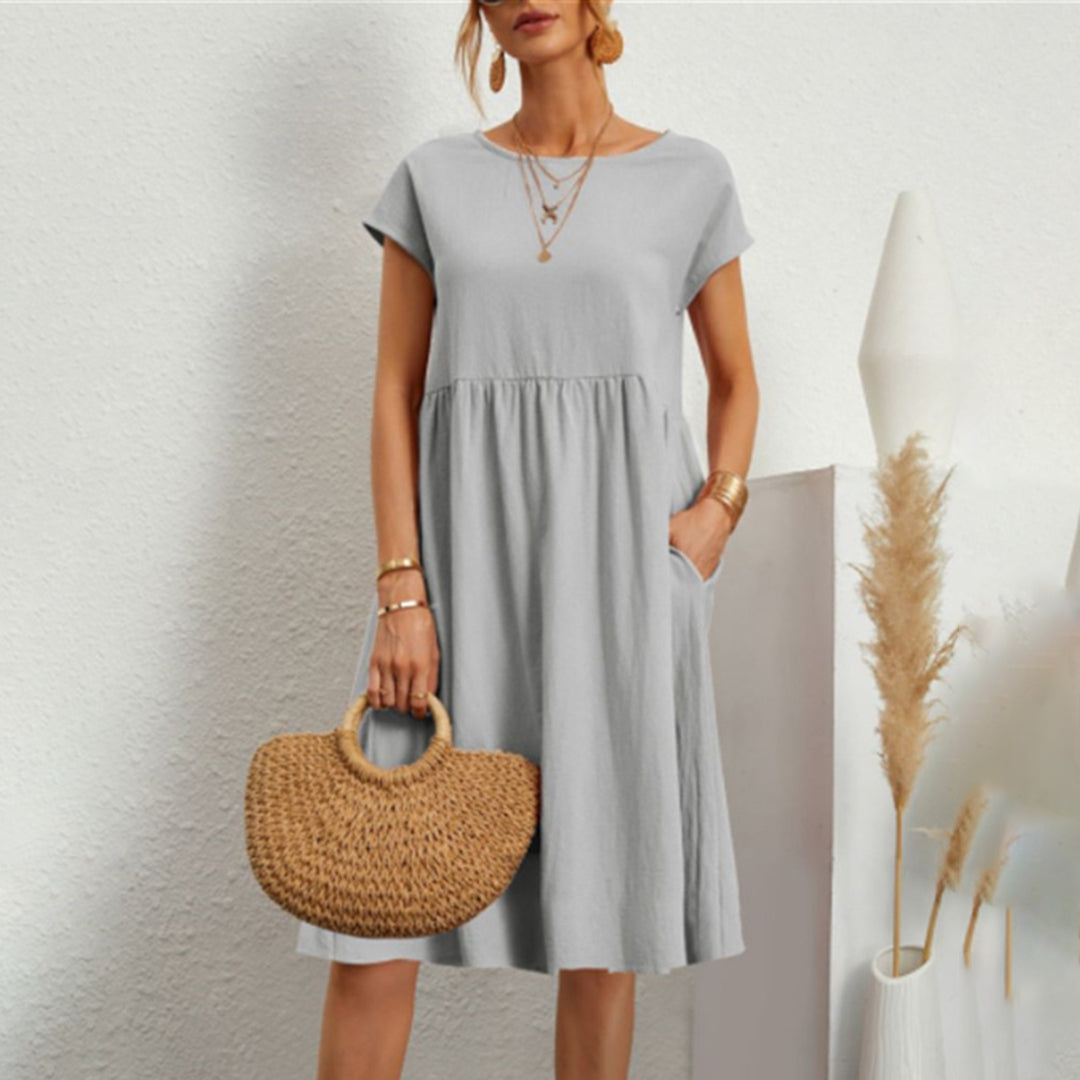 Sophia | Comfortable Short Sleeve Dress