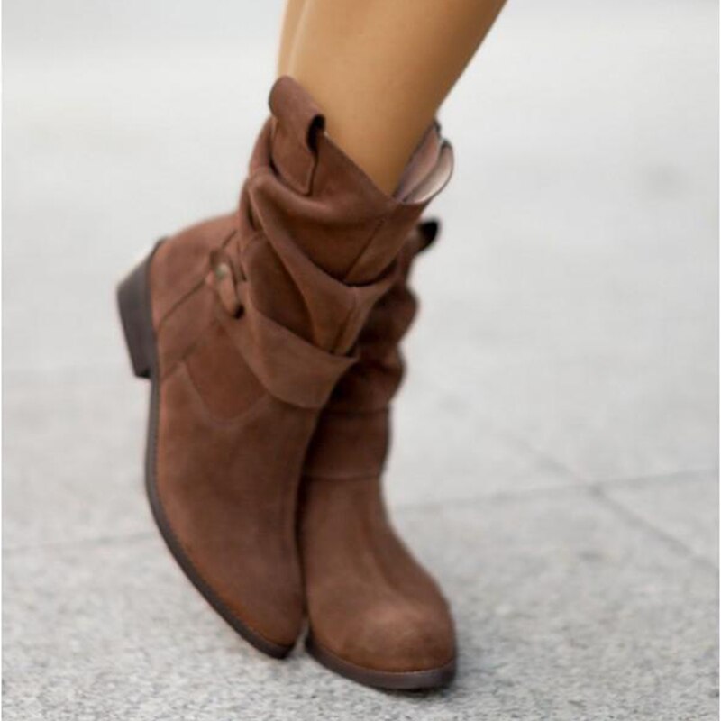 Sofia | Suede Zip Boots