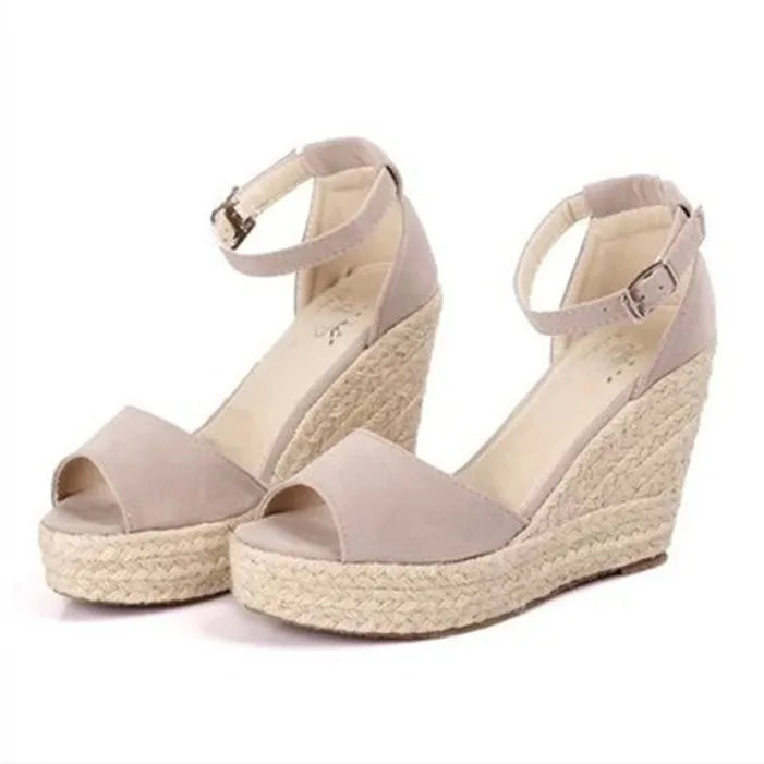 Evelyn | Wedge Sandals for Women - Chic Peep Toe Wedge Heels-3