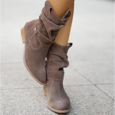 Sofia | Suede Zip Boots