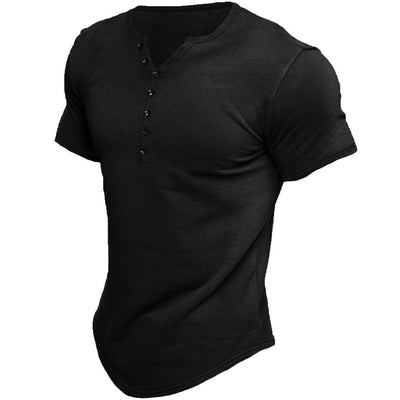 Austin | Half-Button Placket Slim Fit T-Shirt