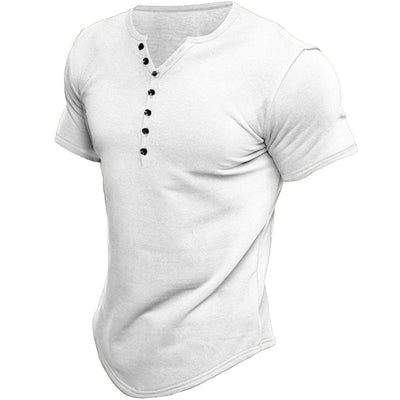 Austin | Half-Button Placket Slim Fit T-Shirt