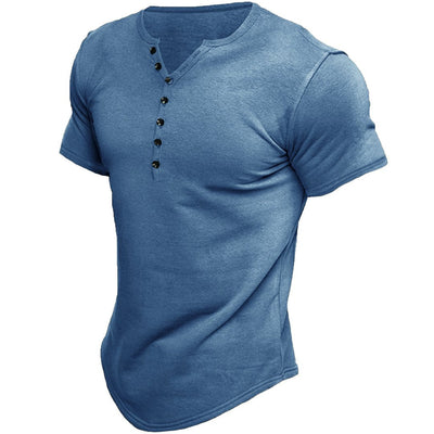 Austin | Half-Button Placket Slim Fit T-Shirt