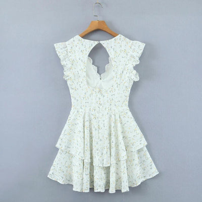 Heidi | Eyelet embroidery mini dress