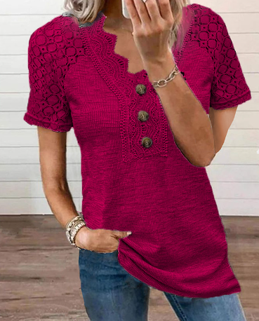 Stephanie | Lightweight Chic Lace T Shirt