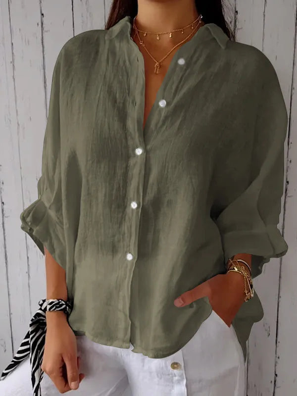 Jennifer | Elegant Plus Size Long Sleeve Blouse