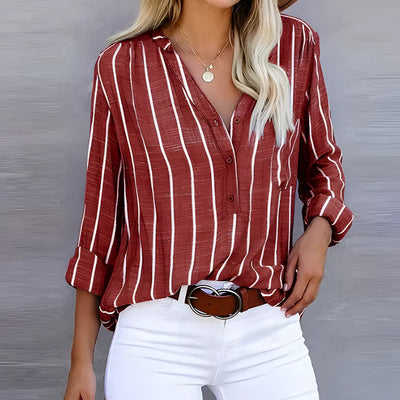 Lena | Elegant and Comfortable Striped Blouse