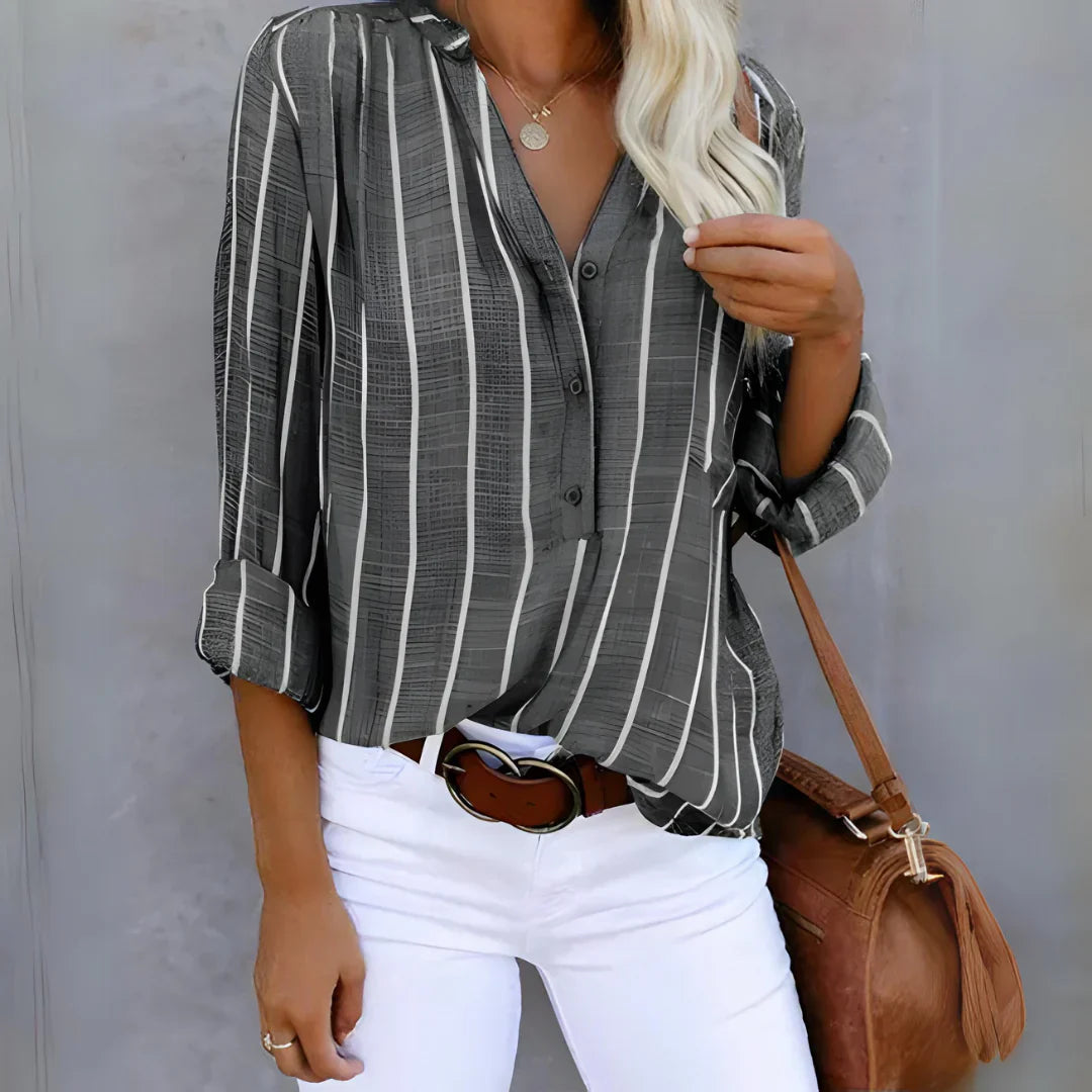 Lena | Elegant and Comfortable Striped Blouse