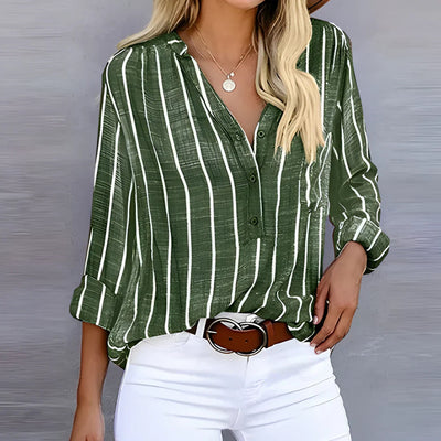 Lena | Elegant and Comfortable Striped Blouse