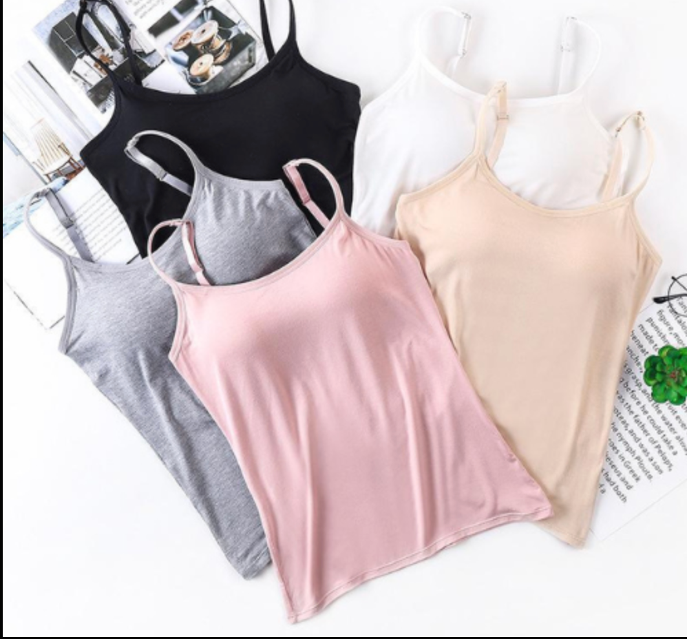 Juliane | Comfortable Built In Bra Tank Top