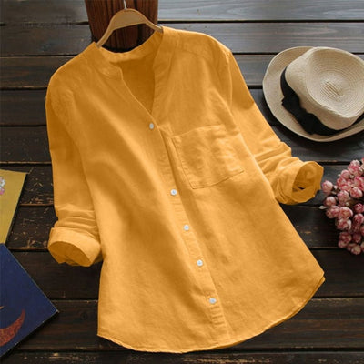 Christina | Casual Comfort Cotton Blend Shirt
