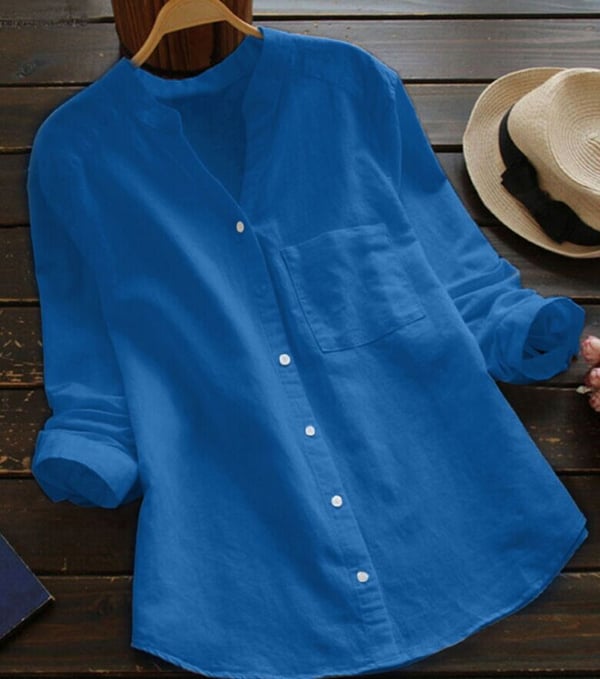 Christina | Casual Comfort Cotton Blend Shirt