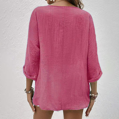 Katharina | Relaxed Casual V Neck T Shirt