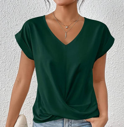 Melanie | Elegant and Comfortable V Neck Top