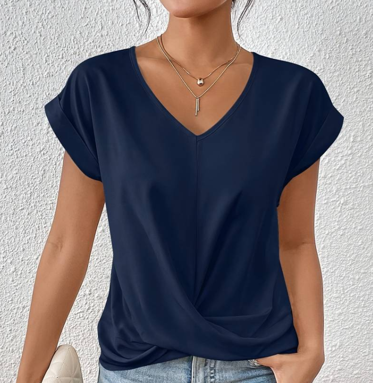 Melanie | Elegant and Comfortable V Neck Top