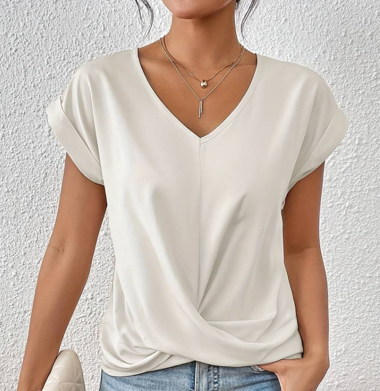Melanie | Elegant and Comfortable V Neck Top