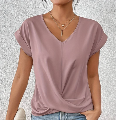 Melanie | Elegant and Comfortable V Neck Top