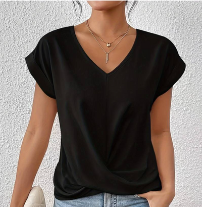 Melanie | Elegant and Comfortable V Neck Top