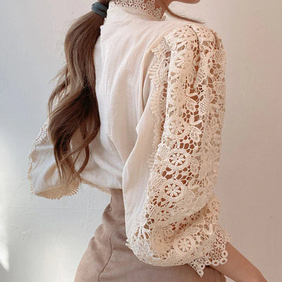 Lea | Hollow Flower Blouse