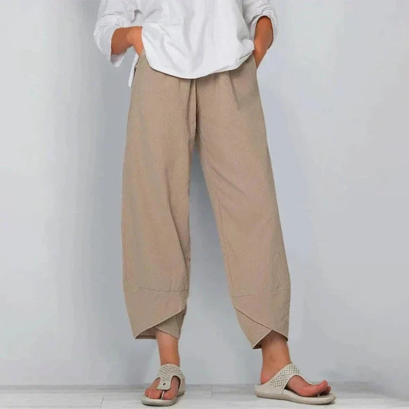 Lydia | Casual Cotton Trousers