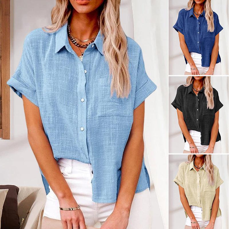 Johanna | Casual elegance short sleeved blouse