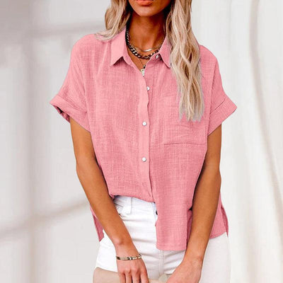 Johanna | Casual elegance short sleeved blouse