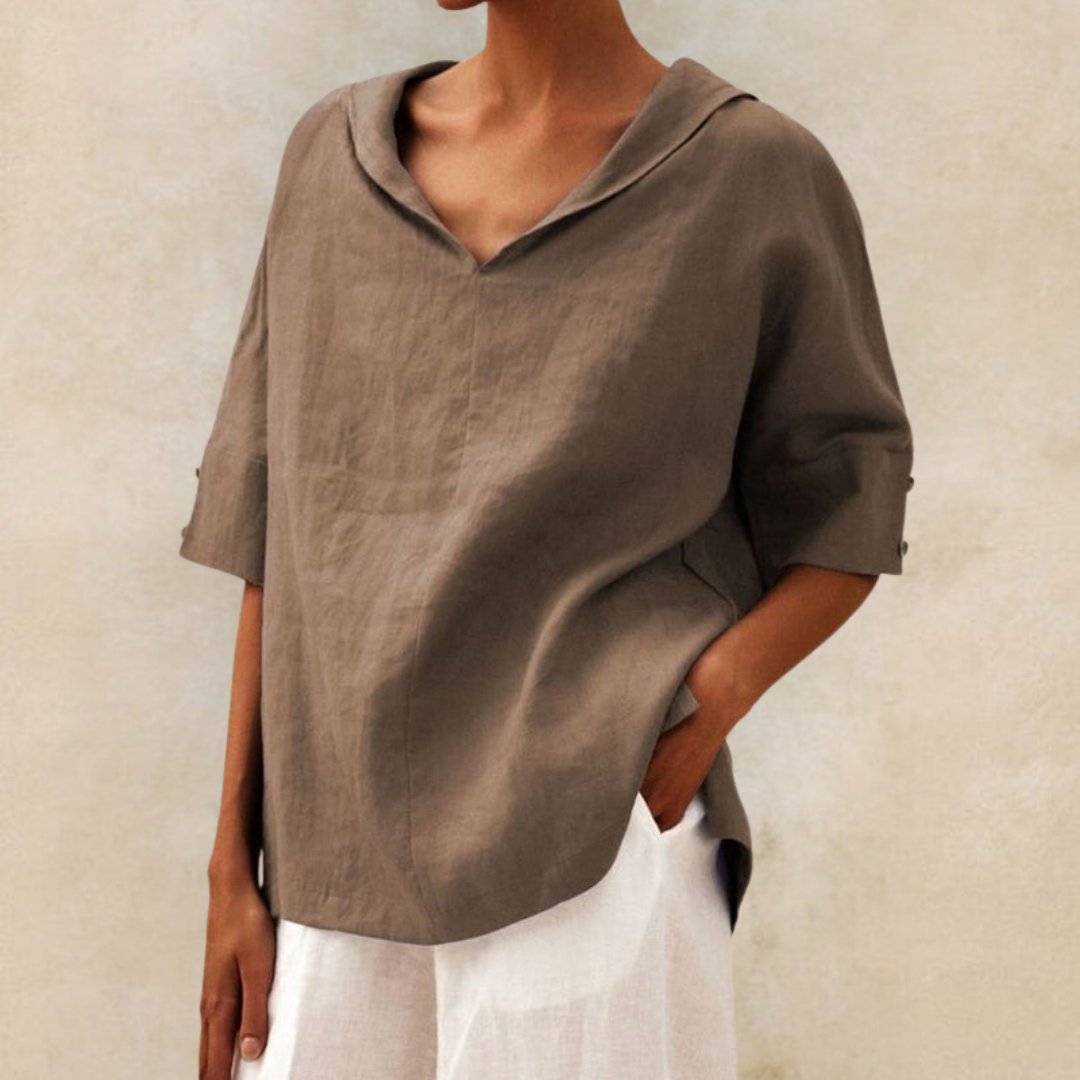 Julia | Linen Summer Breathable Shirt
