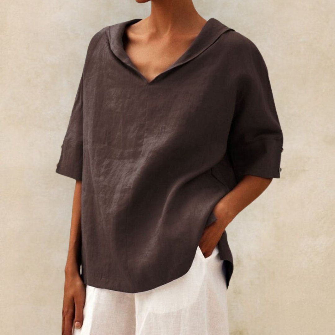 Julia | Linen Summer Breathable Shirt