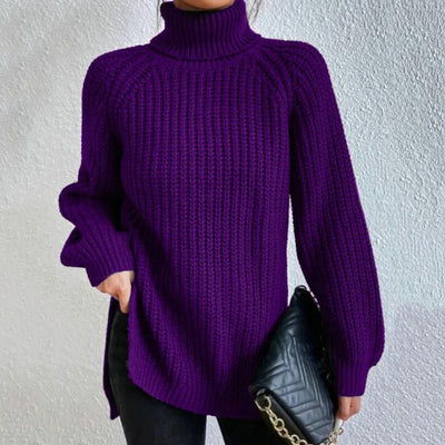 Julia | Modern cotton turtleneck sweater