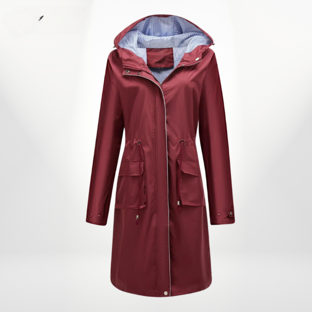 Julia | Waterproof hooded trench coat