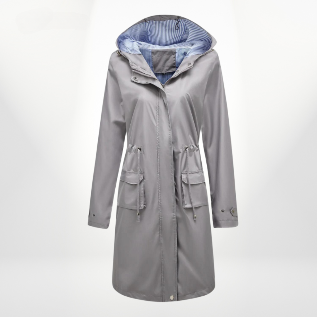 Julia | Waterproof hooded trench coat