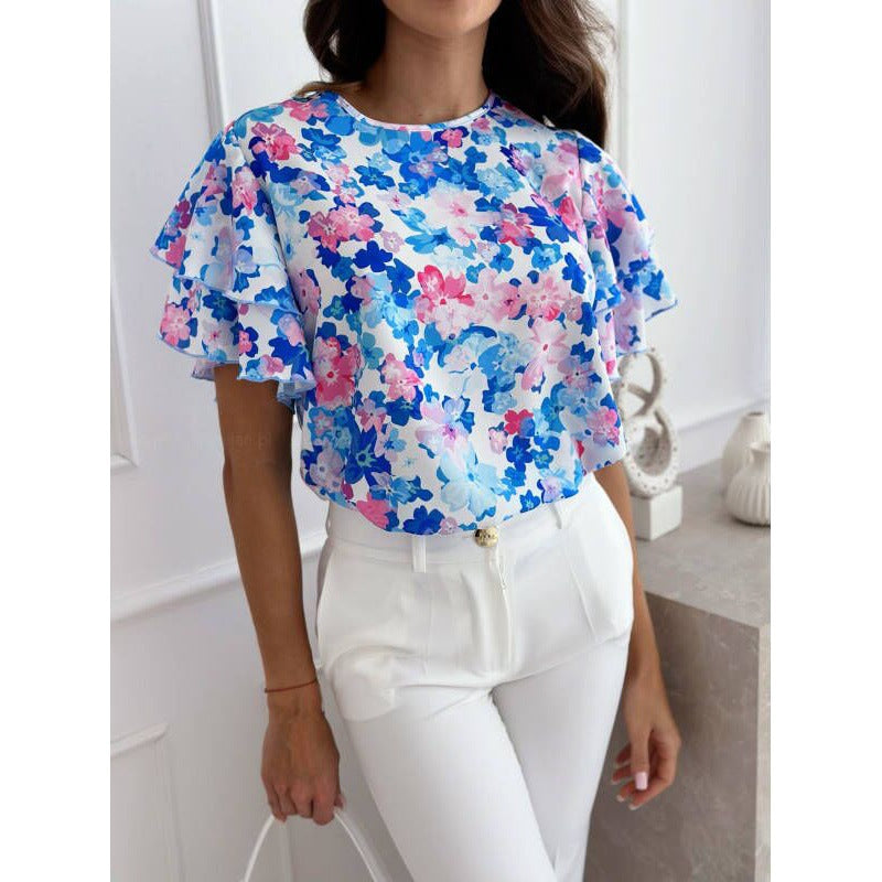 Karin | Breathable Floral Pattern Blouse