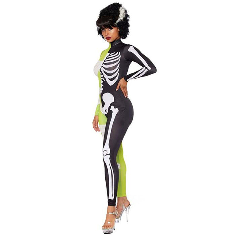 Katrin | Halloween Half Mummie Skeleton Costume