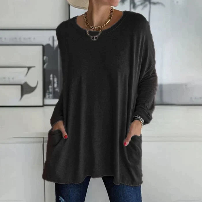 Katrin | Tunic with front pockets blouse