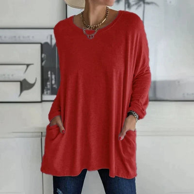 Katrin | Tunic with front pockets blouse