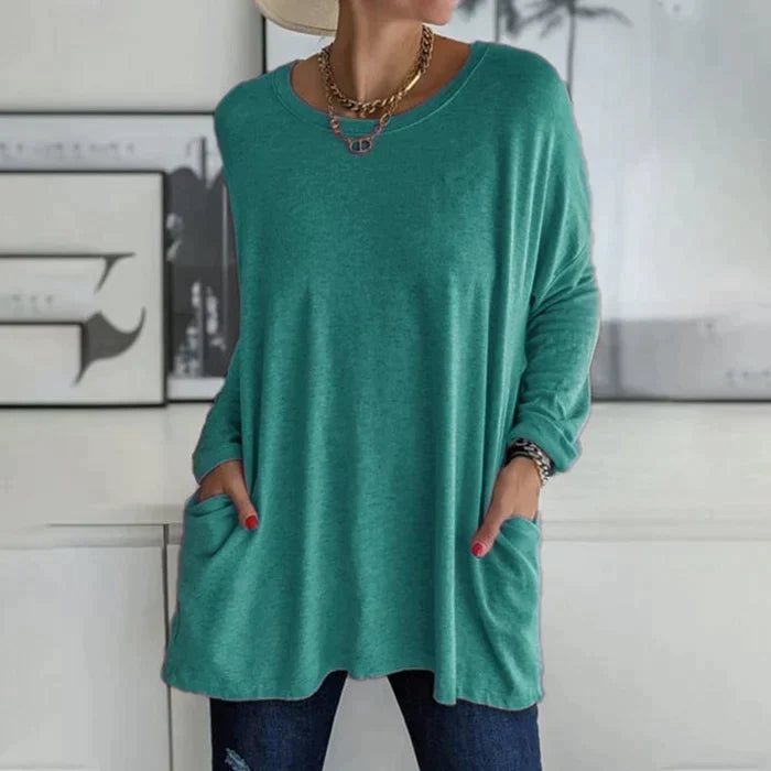 Katrin | Tunic with front pockets blouse