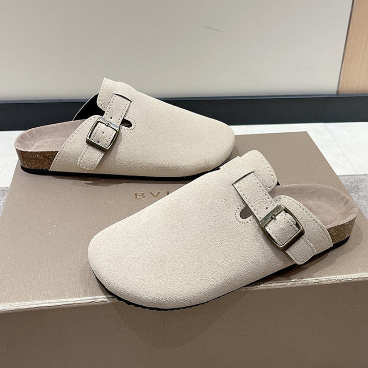 Asher | Flat Clogs with Belt